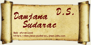 Damjana Sudarac vizit kartica